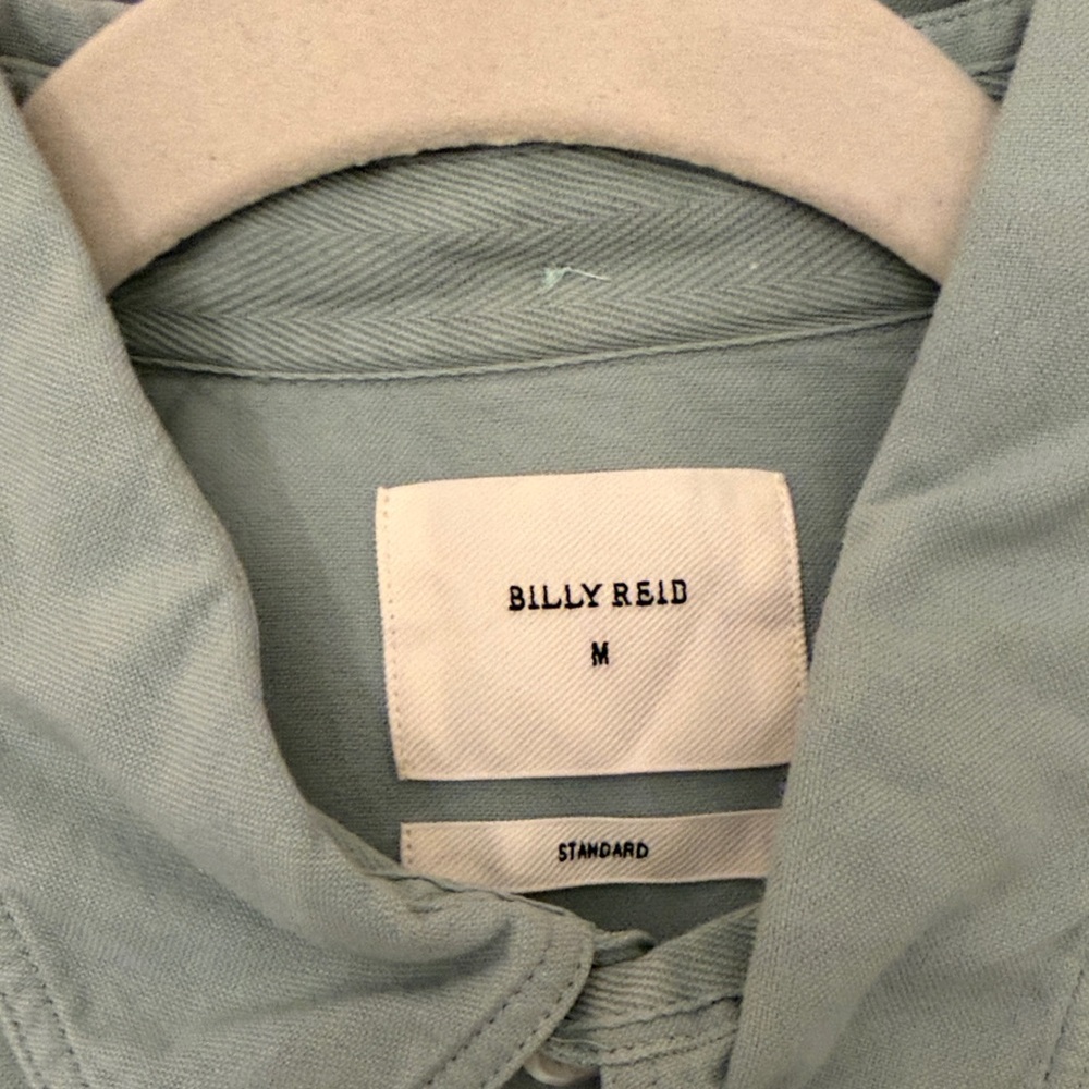 Billy Reid Green Dress Shirt
